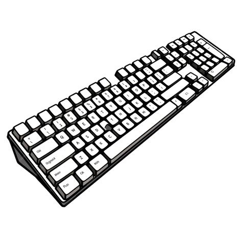 Premium Ai Image Computer Keyboard Isolated On White Background