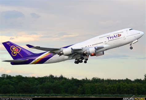 Hs Tgt Thai Airways Boeing 747 400 At Frankfurt Photo Id 814064