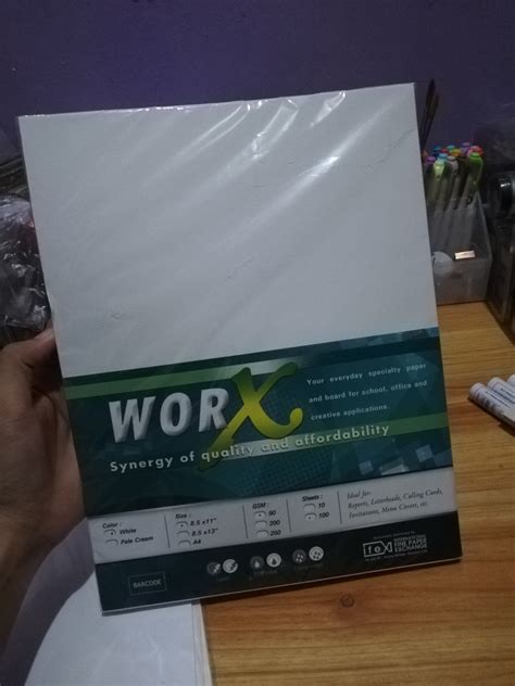 Wholesale 100pcs Worx Specialtyboard Paper 90gsm 200gsm White Short