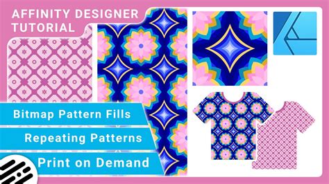 Affinity Designer Tutorial Repeating Patterns Bitmap Pattern Fills