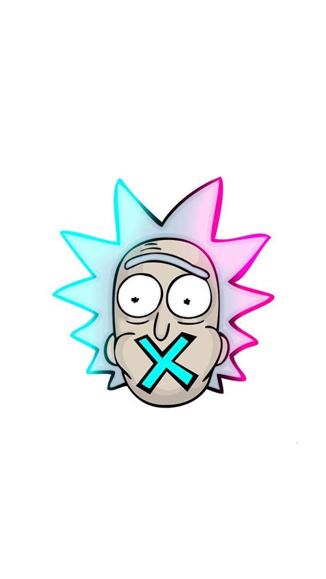 an image of a cartoon character with blue and pink colors on it s face