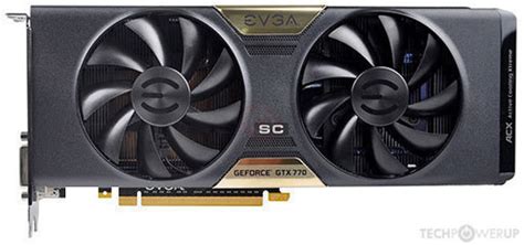 Evga Gtx 770 Sc W Acx Cooler Specs Techpowerup Gpu Database