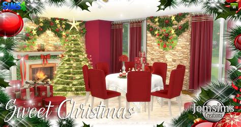 Christmas Sims 4 Christmas Dining Setting Christmas Decorations