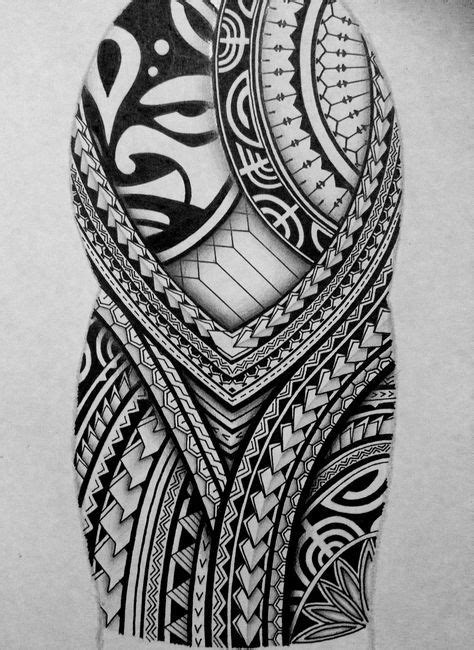 I Created A Polynesian Half Sleeve Tattoo Design For My Brother Displaying Many Of The Typica