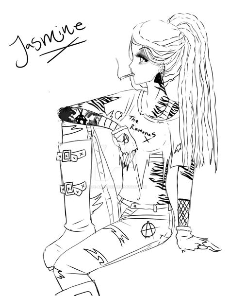 Punk Rock Disney Princesses Jasmine By Skye Artwork On Deviantart
