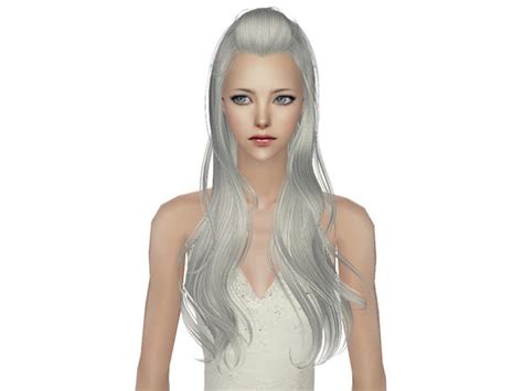 The Sims Resource Skysims Hair 040 White