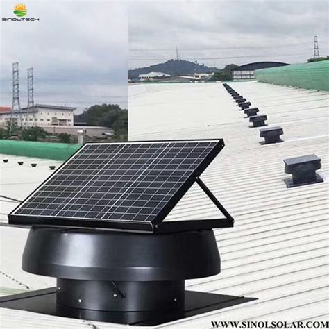 China 30w Pv 14 Inch Solar Powered Rooftop Air Exhausting Fan Pv