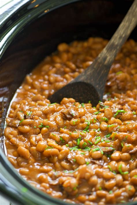 slow cooker healthy maple bacon baked beans my recipe magic