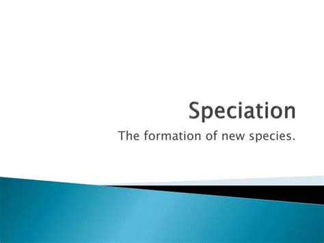 Ppt Speciation Powerpoint Presentation Free Download Id2011588