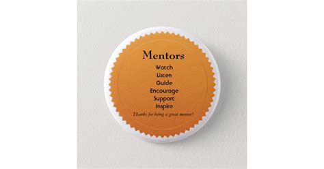 Mentor Appreciation Pin Zazzle