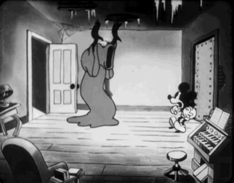 The Haunted House 1929 Dark Disney Old Disney Mickey Mouse Cartoon