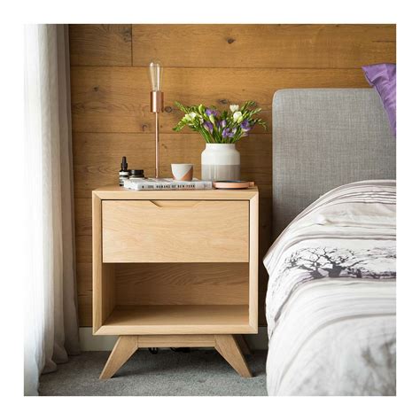 Erika Scandinavian Wooden Bedside Table The Design Edit
