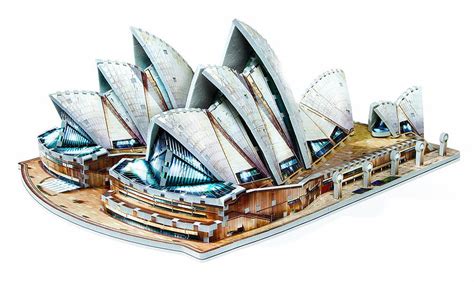 Marvel in its virtuoso veils and domes, now icons of 20th century expressionist architecture, as you assemble this equally stunning wrebbit 3d puzzle replica of the australian landmark. Sydney 3D Opera House - - Fat Brain Toys