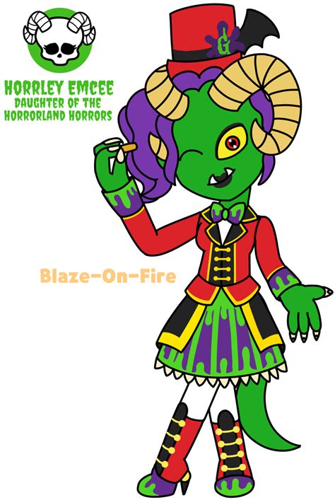 Monster High Oc Horrley Emcee By Blaze On Fire On Deviantart