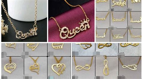 Name Locket Collections Gold Name Lockets Youtube