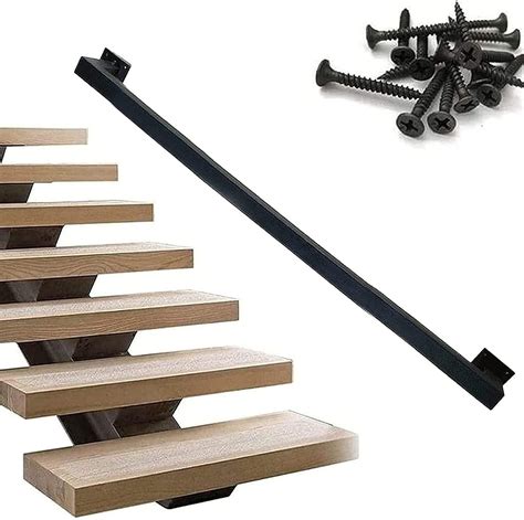 Stairs Handrail 1ft~20ft Complete Kit Wall Mount Support