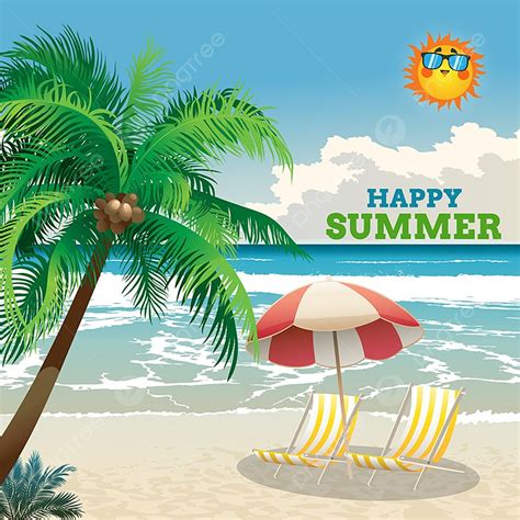 Summer Tropical Png Picture Happy Summer Tropical With Background