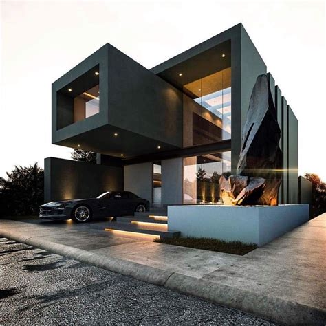 Awesome House 😍 Black House Exterior Architecture Design Architecture