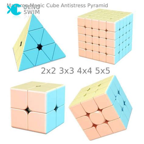 Denoswim Rubik Rubik Cube Moyu Meilong Pastel 2x2 3x3 4x4 5x5 Macaron