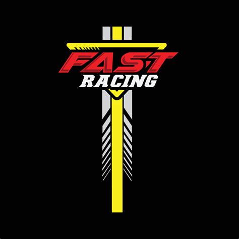 Fast Racing Logo Background Design Automotive Vehicle Repair Suitable