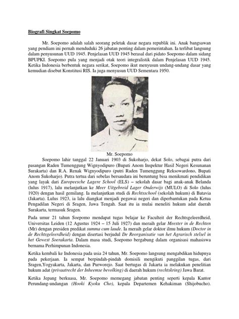 Biografi Singkat Soepomo Pdf