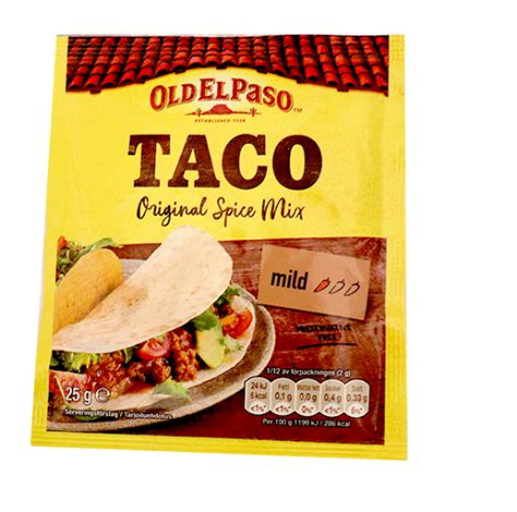 Holdbart Taco Spice Mix 25 G Old El Paso