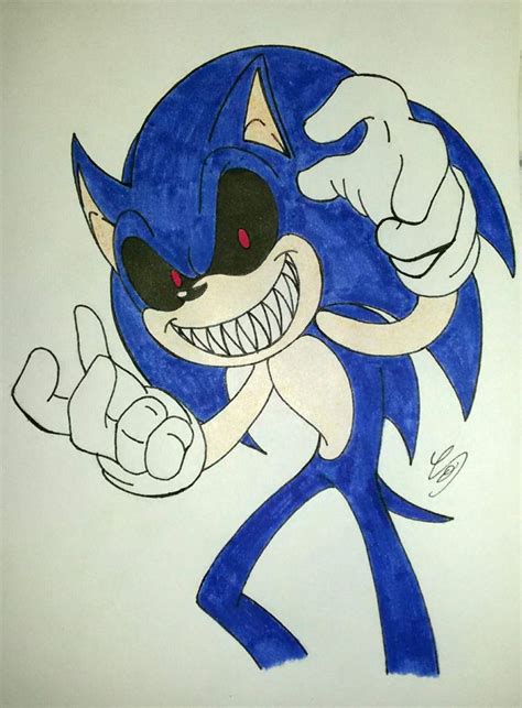 Como Dibujar A Sonic Exe Facil How To Draw Sonic Exe