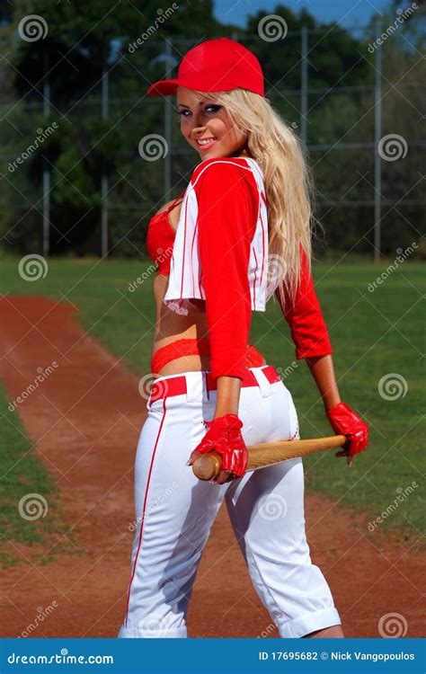 Sexy Baseball Girl Stock Photography Image