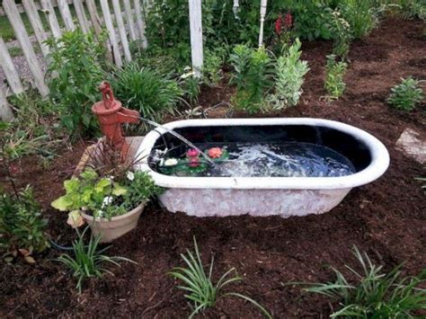 Well it's one way to use an old bath tub. 10+ Creative Ideas to Reuse & Recycle Bathtub (Pictures)