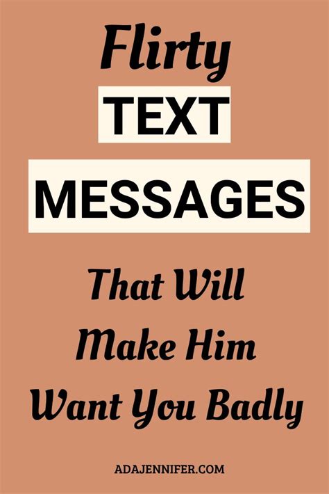 Here are the most inspiring love messages to send him to let him know how you feel. 50 Flirty Texts To Send Him in 2020 | Flirty text messages ...