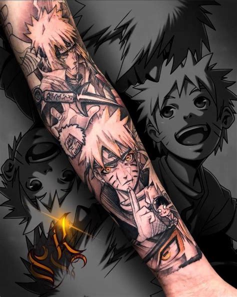 Full Sleeve Update Naruto Naruto Tattoo Anime Tattoos Full Arm