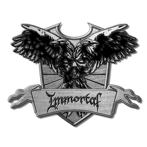 Immortal Pin Badge Crest Retail Pack In 2021 Metal Pins Band