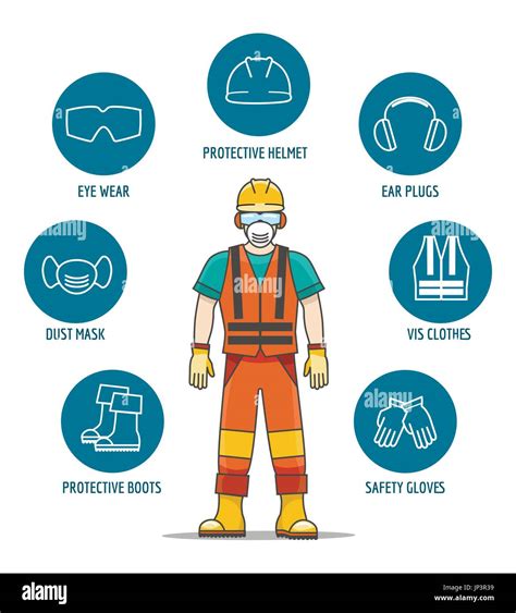 Protective And Safety Equipment Or Ppe Vector Illustration Helmet