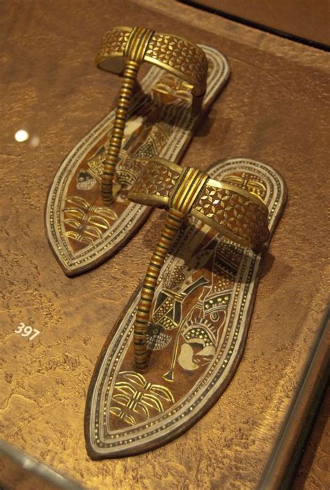 Exact Replica Of King Tutankhmun S Sandals Ancient Egyptian Jewelry Ancient Egypt Egypt Fashion