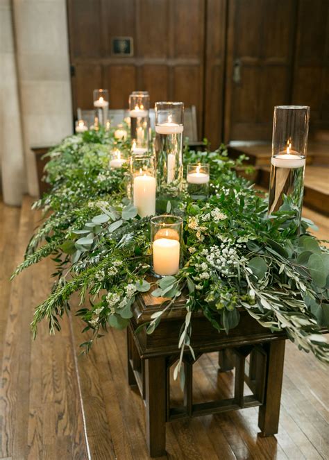 Lush And Full Mixed Greenery Altar Decor Greenery And Candles Decor