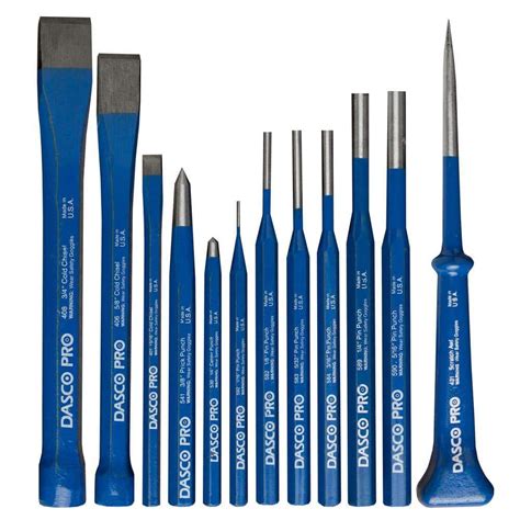 Dasco Pro Punch And Chisel Set 12 Piece 88 The Home Depot
