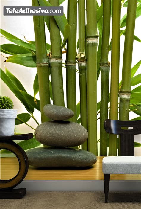 Wall Mural Bamboo And Stones