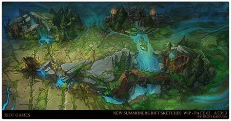 Trent Kaniuga Summoners Rift League Of Legends Concept Art Rendering