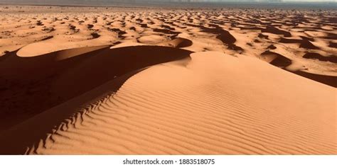 Footstep Sahara Desert Barefooted Walk Stock Photo 1883518075
