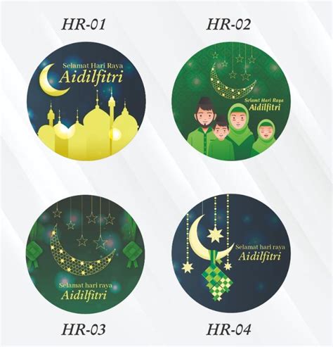 Ready Design Hari Raya 5cm Waterproof Sticker Hobbies And Toys