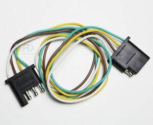 4 prong refers to the white plastic quick disconnect. 4-Pin Plug Trailer Light Wiring Harness Extension Flat ...