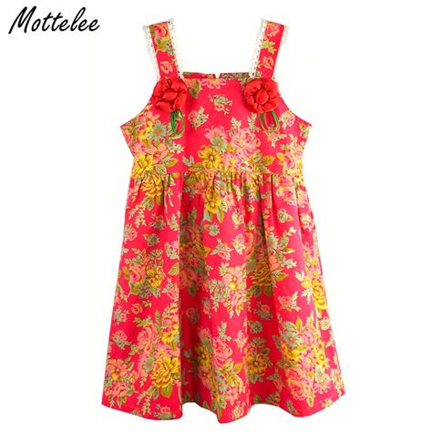 Mottelee Flower Girls Dress Summer Strapless Children Beach Dresses