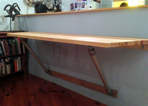 How To Build A Folding Wall Mounted Desk Table