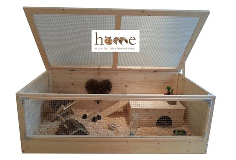 Super Large Wooden Guinea Pig Cage With Roof 120 X 60cm