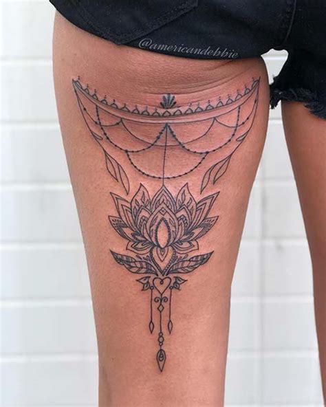 Back Of Thigh Tattoo Ideas For Women Page Of Stayglam