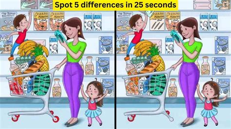 You Have Eagle Eyes If You Can Spot 5 Differences In The Grocery