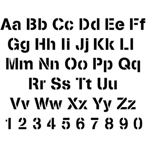 Arial Letter And Number Stencil Sets — Stencil Ease