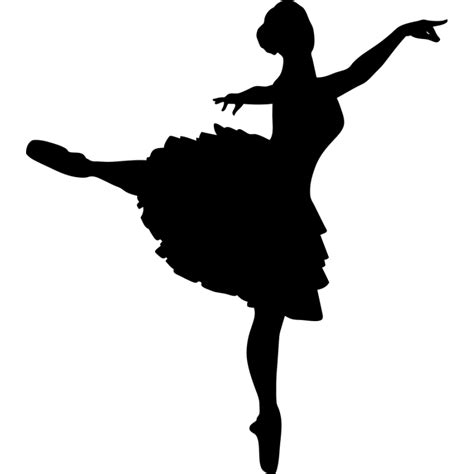 Ballet Dancer Silhouette Silhouette Png Download 800800 Free