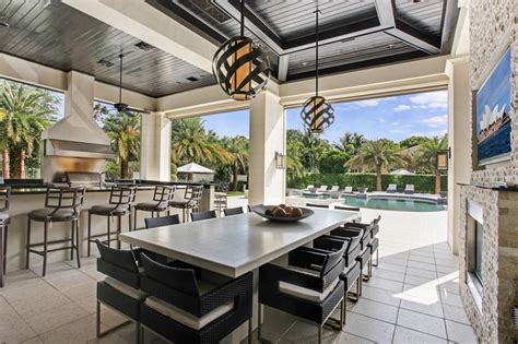 When you're working in the kitchen, if you glance up. $12.95 Million Newly Built Mediterranean Mansion In Palm ...