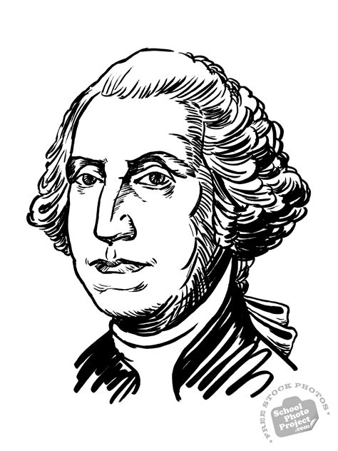 George Washington Free Stock Illustration Us President Portrait